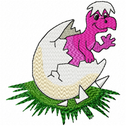 Dinosaur Embroidery Design 11